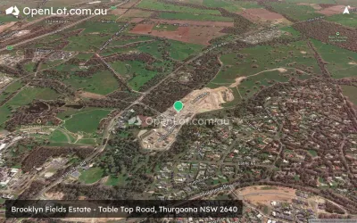 Satellite image for  Brooklyn Fields Estate - Table Top Road, Thurgoona NSW 2640