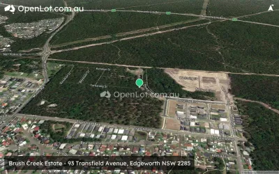 Satellite image for  Brush Creek Estate - 93 Transfield Avenue, Edgeworth NSW 2285