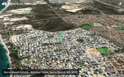 Satellite image for  Burns Beach Estate - Burleigh Drive, Burns Beach WA 6028