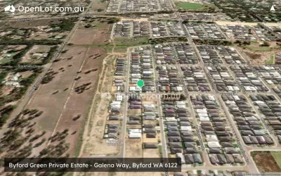 Satellite image for  Byford Green Private Estate - Galena Way, Byford WA 6122