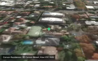 Satellite image for  Carson Residence - 35 Carson Street, Kew VIC 3101