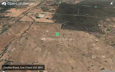 Satellite image for  Castles Road, Axe Creek VIC 3551