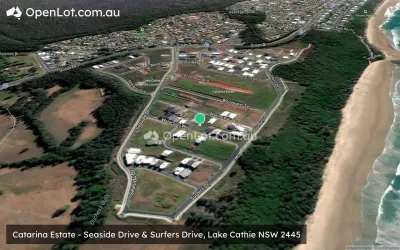 Satellite image for  Catarina Estate - Seaside Drive & Surfers Drive, Lake Cathie NSW 2445