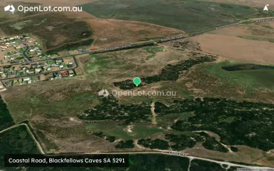 Satellite image for  Coastal Road, Blackfellows Caves SA 5291