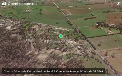 Satellite image for  Crest at Woodside Estate - Nairne Road & Caledonia Avenue, Woodside SA 5244