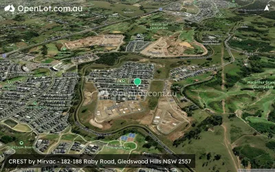Satellite image for  CREST by Mirvac - 182-188 Raby Road, Gledswood Hills NSW 2557