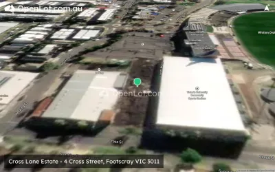 Satellite image for  Cross Lane Estate - 4 Cross Street, Footscray VIC 3011