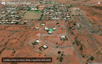 Satellite image for  Cumba Close & Hann Way, Laverton WA 6440