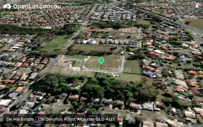 Satellite image for  De Hill Estate - 136 Delathin Road, Algester QLD 4115