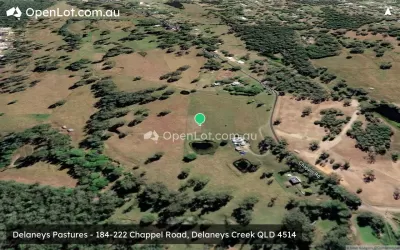 Satellite image for  Delaneys Pastures - 184-222 Chappel Road, Delaneys Creek QLD 4514