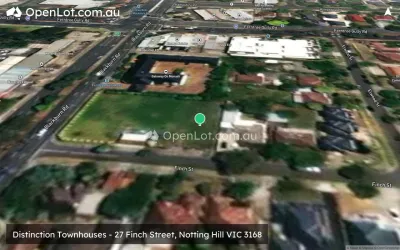 Satellite image for  Distinction Townhouses - 27 Finch Street, Notting Hill VIC 3168