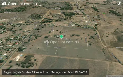 Satellite image for  Eagle Heights Estate - 28 Willis Road, Meringandan West QLD 4352