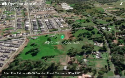 Satellite image for  Eden Rise Estate - 40-80 Brundah Road, Thirlmere NSW 2572