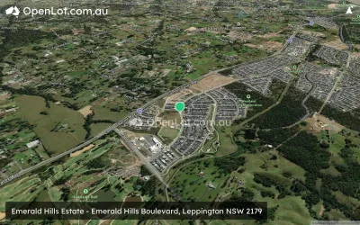 Satellite image for  Emerald Hills Estate - Emerald Hills Boulevard, Leppington NSW 2179