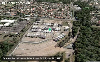 Satellite image for  Emerald Parks Estate - Ruby Street, Park Ridge QLD 4125