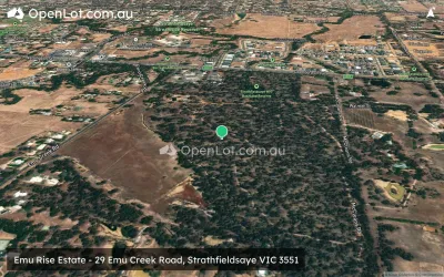 Satellite image for  Emu Rise Estate - 29 Emu Creek Road, Strathfieldsaye VIC 3551