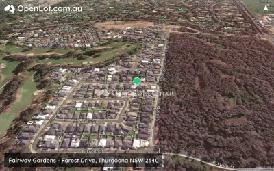 Satellite image for  Fairway Gardens - Forest Drive, Thurgoona NSW 2640
