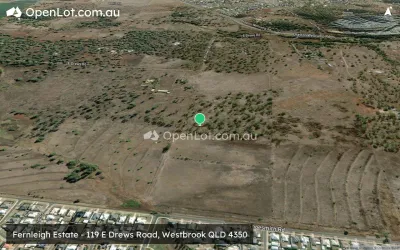 Satellite image for  Fernleigh Estate - 119 E Drews Road, Westbrook QLD 4350