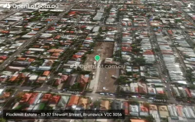 Satellite image for  Flockmill Estate - 33-37 Stewart Street, Brunswick VIC 3056