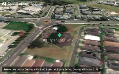 Satellite image for  Fowler Homes at Carnes Hill - 1100 Sarah Hollands Drive, Carnes Hill NSW 2171