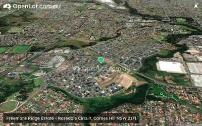 Satellite image for  Freemans Ridge Estate - Rosedale Circuit, Carnes Hill NSW 2171