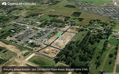 Satellite image for  Futurity Street Estate - 114-116 Old Pitt Town Road, Box Hill NSW 2765