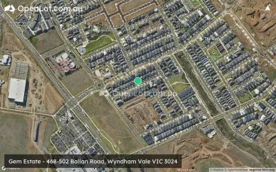 Satellite image for  Gem Estate - 468-502 Ballan Road, Wyndham Vale VIC 3024