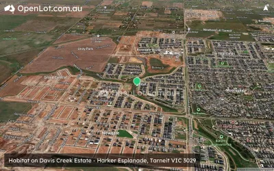 Satellite image for  Habitat on Davis Creek Estate - Harker Esplanade, Tarneit VIC 3029