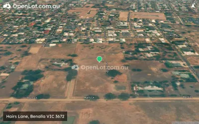 Satellite image for  Hairs Lane, Benalla VIC 3672