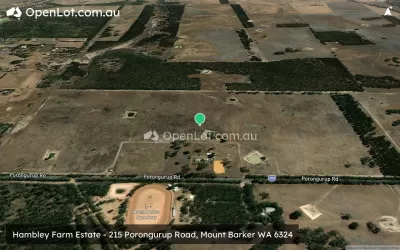 Satellite image for  Hambley Farm Estate - 215 Porongurup Road, Mount Barker WA 6324