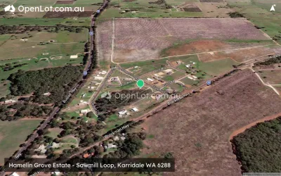 Satellite image for  Hamelin Grove Estate - Sawmill Loop, Karridale WA 6288