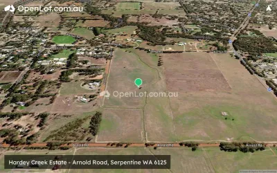 Satellite image for  Hardey Creek Estate - Arnold Road, Serpentine WA 6125