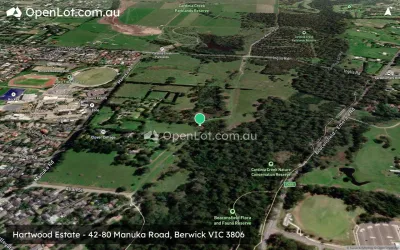 Satellite image for  Hartwood Estate - 42-80 Manuka Road, Berwick VIC 3806