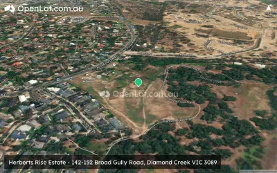 Satellite image for  Herberts Rise Estate - 142-152 Broad Gully Road, Diamond Creek VIC 3089
