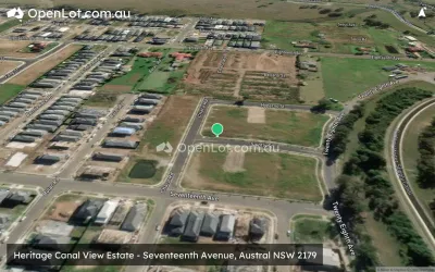 Satellite image for  Heritage Canal View Estate - Seventeenth Avenue, Austral NSW 2179
