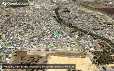 Satellite image for  Highbury Park Estate - Highbury Boulevard, Baldivis WA 6171