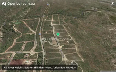 Satellite image for  Hill River Heights Estate - Hill River View, Jurien Bay WA 6516