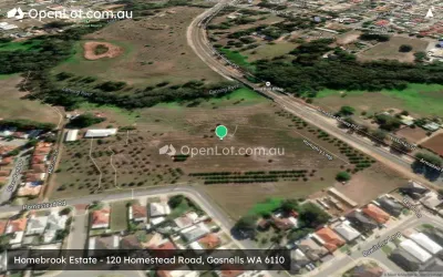 Satellite image for  Homebrook Estate - 120 Homestead Road, Gosnells WA 6110