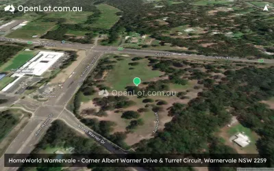 Satellite image for  HomeWorld Warnervale - Corner Albert Warner Drive & Turret Circuit, Warnervale NSW 2259