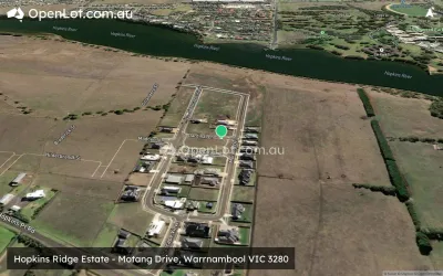Satellite image for  Hopkins Ridge Estate - Motang Drive, Warrnambool VIC 3280