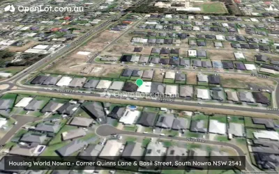 Satellite image for  Housing World Nowra - Corner Quinns Lane & Basil Street, South Nowra NSW 2541
