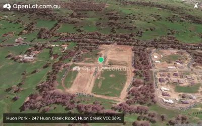 Satellite image for  Huon Park - 247 Huon Creek Road, Huon Creek VIC 3691