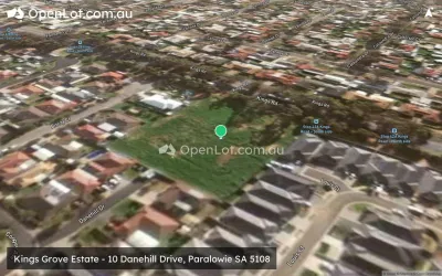 Satellite image for  Kings Grove Estate - 10 Danehill Drive, Paralowie SA 5108