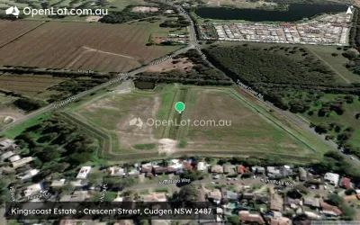 Satellite image for  Kingscoast Estate - Crescent Street, Cudgen NSW 2487