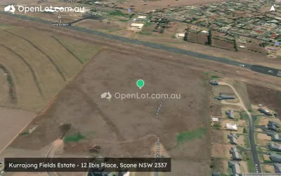Satellite image for  Kurrajong Fields Estate - 12 Ibis Place, Scone NSW 2337