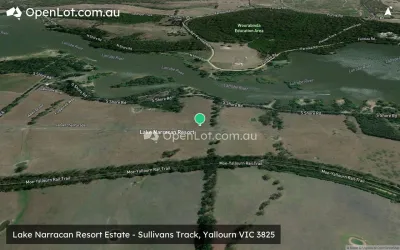 Satellite image for  Lake Narracan Resort Estate - Sullivans Track, Yallourn VIC 3825