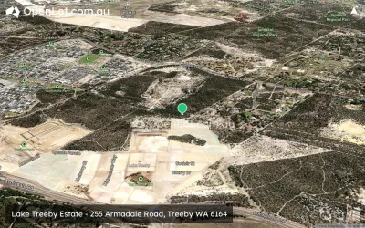 Satellite image for  Lake Treeby Estate - 255 Armadale Road, Treeby WA 6164