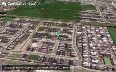 Satellite image for  Lavender Estate - Curved Trunk Road, Officer VIC 3809