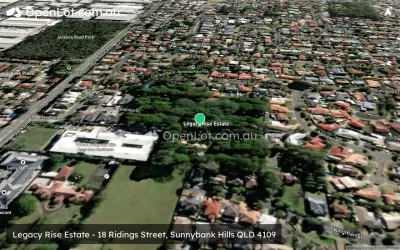 Satellite image for  Legacy Rise Estate - 18 Ridings Street, Sunnybank Hills QLD 4109