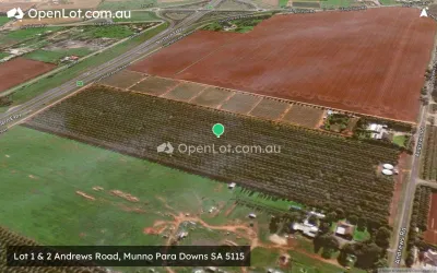 Satellite image for  Lot 1 & 2 Andrews Road, Munno Para Downs SA 5115